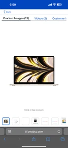 Apple MacBook Air Starlight 13" 512GB SSD 8GB RAM M2 Processor Fully Tested - Picture 1 of 3