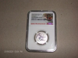 2018 NGC Reverse Proof PR 69 Silver Voyageurs NP Quarter ER (San Fran Holder) - Picture 1 of 3