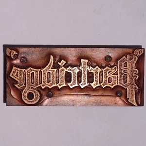 Partridge Name Letterpress Printers Block Vintage Antique - Picture 1 of 9