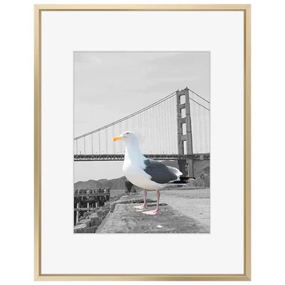 Marco de fotos de aluminio Frametory 16x20 con alfombrilla de color marfil para imagen real de 11x14 Foto 1 de 4