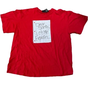 Herren Weihnachts T-Shirt "Lieber Weihnachtsmann lass mich erklären.." Gr. XL lustig Urlaub - Bild 1 von 6