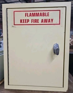16" W x 16.75" D x 21.25" T Bench Top Wooden Flammability Cabinet w/ Keys Clean! - Picture 1 of 4