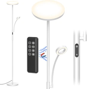 Stehlampe Wohnzimmer Dimmbar LED 30W 5W Leselampe Fernbedienung Touch Steuerung - Picture 1 of 12