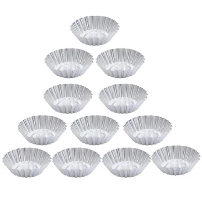100 pezzi in lega in alluminio crostata spessa cupcake muffin tazza di muffin - Immagine 1 di 4