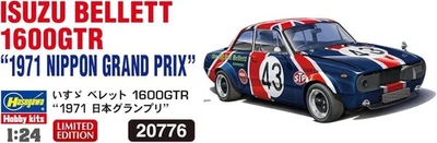Hasegawa 1/24 Scale Isuzu Bellett 1600GTR 1971 Japan Grand Prix Race Model Kit - Image 1 of 4
