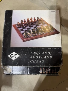 CF England Schottland Schachspiel volle Figuren intakt gebraucht. Komplett - Bild 1 von 15