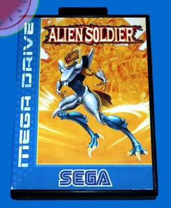 Sega MEGA DRIVE Autentica ALIEN SOLDATINO Cover Inserto Arte in Custodia Vuota Genesis - Foto 1 di 4
