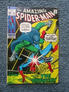 1971 Amazing Spider-Man Comic Book Issue #93 - Fine - The Prowler - Bild 1 von 6