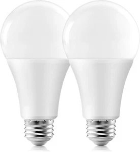 2Pack A19 LED Light Bulbs 80W Equivalent E26 Base 7W 1000LM Daylight 5000K - Picture 1 of 9