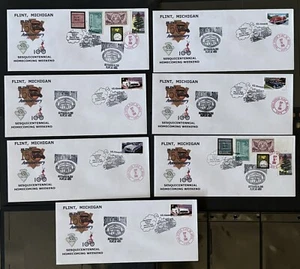 63015 2005 Set Of 7 Cover Limited signature? of Designer? Flint Michigan 50th - Picture 1 of 5
