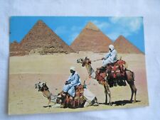 VINTAGE COLOUR  POSTCARD, " GIZA- THE GIZA PYRAMID GROUP , EGYPT ".