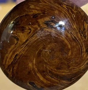 Antique Brown Tiger Swirl Marble Doorknob - Picture 1 of 9