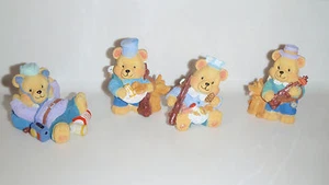 LOT OF 4 BEAR FIGURINES, ALL IN DIFFERENT POSITIONS, GREAT FOR COLLECTION - Picture 1 of 5