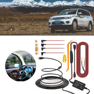 Car DVR Camera Hardwire Cable Video Recorder 12/24V To 5V USB Charger Line Kit - Picture 1 of 7