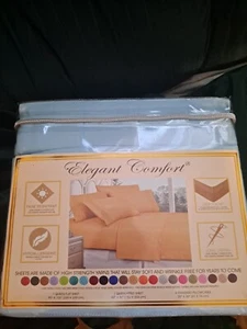 Elegant Comfort Light Blue Queen Sheet Set - Picture 1 of 2