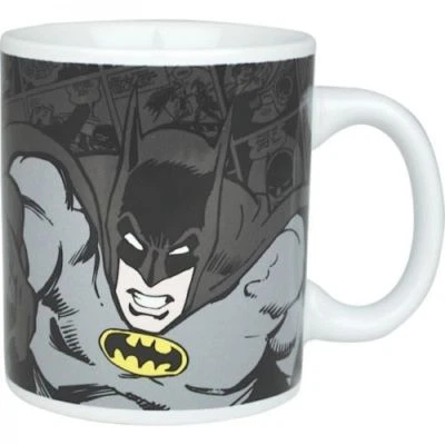 NEW DC COMICS BATMAN BLACK PUNCH COMIC STRIP TEA COFFEE MUG CUP NEW & GIFT BOXED