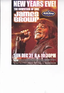 James Brown over sized 5" x 7" promo postcard, not sure of year, New Years Eve - Picture 1 of 2