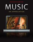 MUSIC: AN APPRECIATION WITH 5 AUDIO CD SET By Roger Kamien - Hardcover