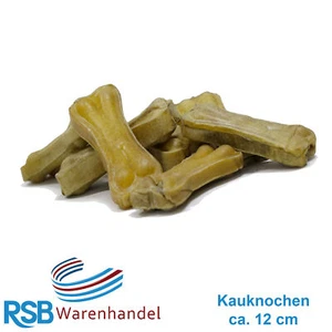 200 Kauknochen 12 cm Rinderhaut ca. 50 g Hundefutter Leckerli Snack Lecker.Pet®