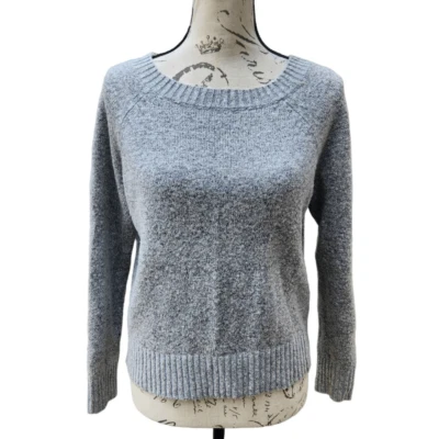 Suéter Forever 21 Cuello Redondo Mezcla Lana Gris Pequeño Foto 1 de 4