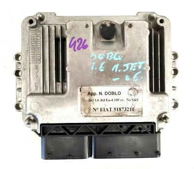 CENTRALINA MOTORE FIAT DOBLO 2010> 1.6 MTJ 105CV BOSCH 51873210 - Immagine 1 di 4