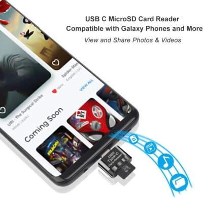 Lettore di Schede micro SD/TF, Lettore di Schede USB C, Lettore di Schede di Mem - Immagine 1 di 3