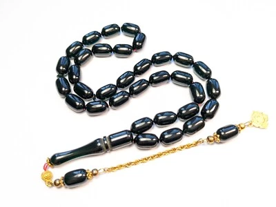 Vergoldete 925 Silber Quaste verziert Türkische Gebetsperlen, SIKMA Tesbih 416 - Bild 1 von 4