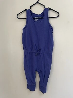 Bebé Gap Niño Niña 100% Algodón Sin Mangas Largo A Presión Mameluco Alicia Azul 12-18 M Foto 1 de 4