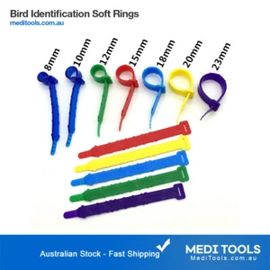Identification Bands, Leg, Rings, Poultry, Chicken, Tag, Soft, Adjustable, 10Pcs - Picture 1 of 4