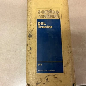 CAT Caterpillar D9L SERVICE SHOP REPAIR MANUAL TRACTOR BULLDOZER 14Y SENR2092-07 - Picture 1 of 14