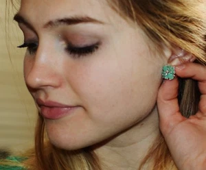 KATE SPADE LEMON TART STARFISH STUD EARRINGS & SEMI PRECIOUS STONE CLUSTER LOT 2 - Picture 1 of 12