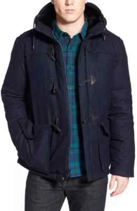 NWTS PENFIELD Milton Melton Wool Blend Down Duffle Coat Jacket Navy Men's Sz L - Picture 1 of 12