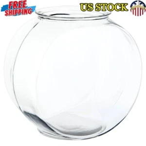 2 Gallon Round Glass Fish Bowl Durable Home Decor Multi-Function Centerpiece New - Picture 1 of 8