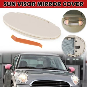 Sun Visor Mirror Frame Cover For BMW MINI Cooper R55 R56 R60 2007-2014 Beige - Picture 1 of 9