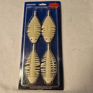 Thunder Hawk Grenade 3,75" 4er Pack Soft Plastic Swimbait Mimic Wounded Bait Barsch - Bild 1 von 5