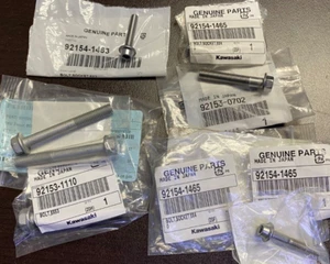 Kawasaki OEM Bolt Hardware Lot Ninja KX H2 ZX 92154-1465 92153-0702 92153-1110 + - Picture 1 of 1