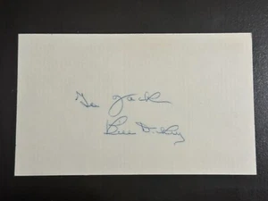 Bill Dickey Signed Index Card 3x5 New York Yankees Hall of Fame - Picture 1 of 2