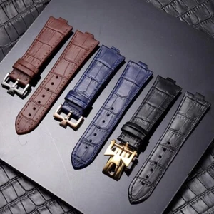 25x7mm For Vacheron Constantin Overseas Watch Band 49020 Bracelet Leather Strap - Picture 1 of 5
