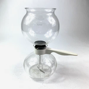 Vintage Bodum Siphon Vacuum Coffee Maker 6 to 8 Cups Switzerland White Handle - Picture 1 of 4