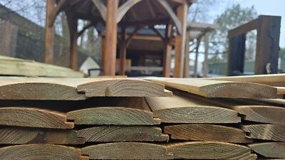 Softwood Pine Loglap Cladding | Structure Covers, Walls, Sheds, Log Lap - Image 1 of 4