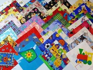 Quilt Quadrate 100 I SPY Kinder Baumwolle Stoff Blöcke 50 verschiedene 2 von je 5 Zoll - Bild 1 von 6
