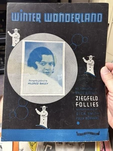 A Winter Wonderland BILLIE BURKE’S ZIEGFELD’S FOLLIES sheet music Mildred Bailey - Picture 1 of 1