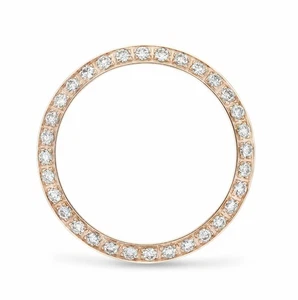 JUEGO DE CUENTAS DE 0,70 QUILATES BISEL DIAMANTE ORO ROSA 18K PARA ROLEX DATEJUST, PRESIDENTE 26MM - Imagen 1 de 6