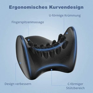 Neck Acupressure Massager Pillow Ergonomic Muscle Relax Cervical Traction - Picture 1 of 8