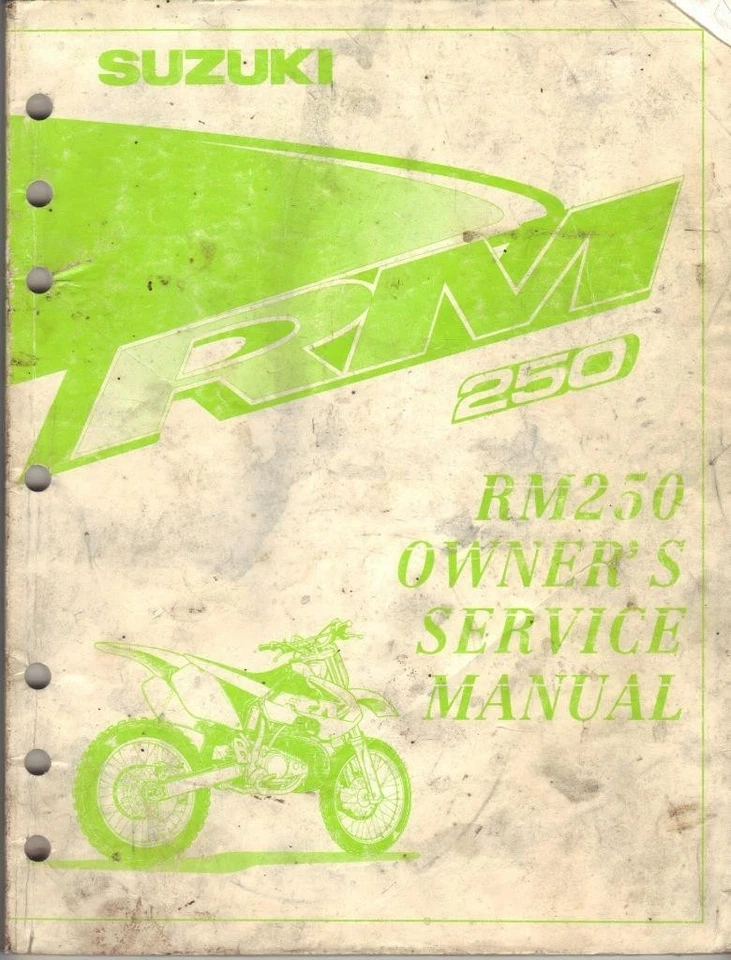 SUZUKI RM250,RM250 X MOTOCROSS 1999 ORIGINAL OWNERS WORKSHOP MANUAL - Image 1 of 1