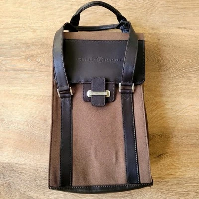 Cutter & Buck American Classic Genuine leather Wine Valet Brown 2 Bottles  - Image 1 of 4