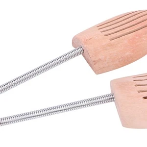 2Pcs/Set Wood Anti Deformation Women Men Shoe Tree Keeper With Spring Column - Picture 1 of 22