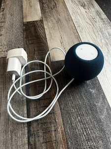 Altavoz inteligente Apple HomePod Mini azul con control de voz Siri y sonido fuerte - Imagen 1 de 5