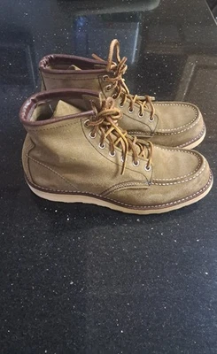 Botas de gamuza marrón tostado Red Wing 8881 zapatos Reino Unido 5,5 EE. UU. 6,5 D UE 38,5 Foto 1 de 4