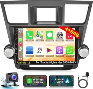 Carplay für 2008-2013 Toyota Highlander Android 12.0 Autoradio GPS Radio - Bild 1 von 6